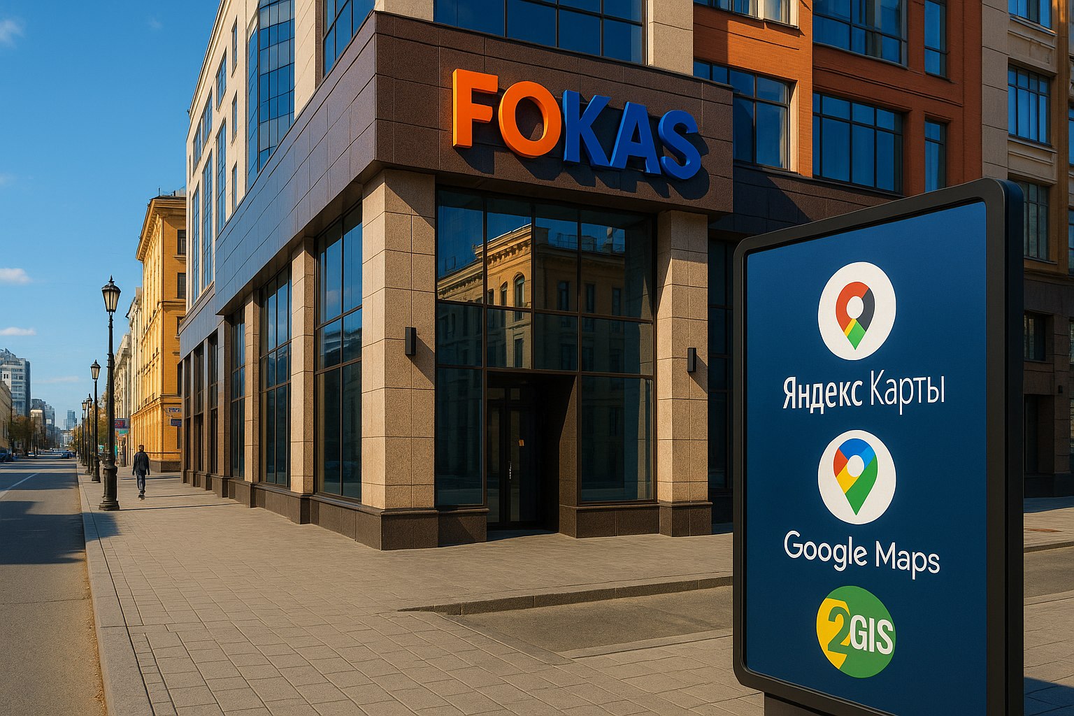Маркетинговое агентство FOKAS в Красноярске помогает бизнесу продвигаться в Яндекс.Картах, Google Maps и 2ГИС