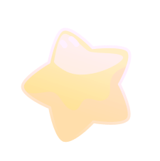 Желтая объемная звезда,иллюстрация