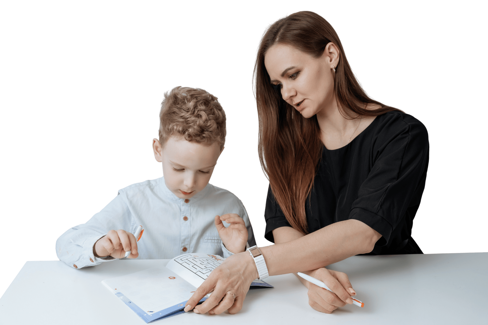 Ученица на уроке по скорочтению в школе iq007