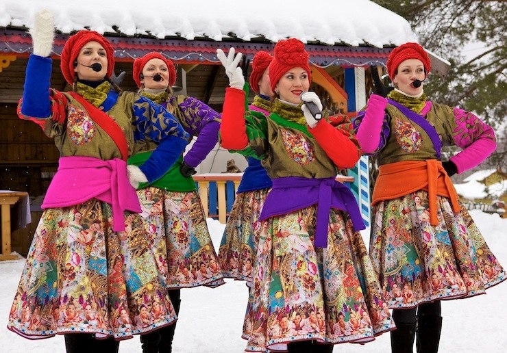 Русско народные костюмы зимние