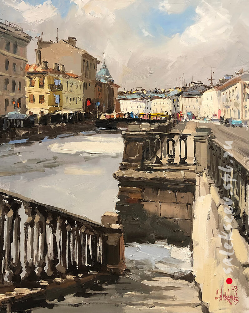  The Griboedov Canal. 2023. Oil on canvas, 55х40 cm