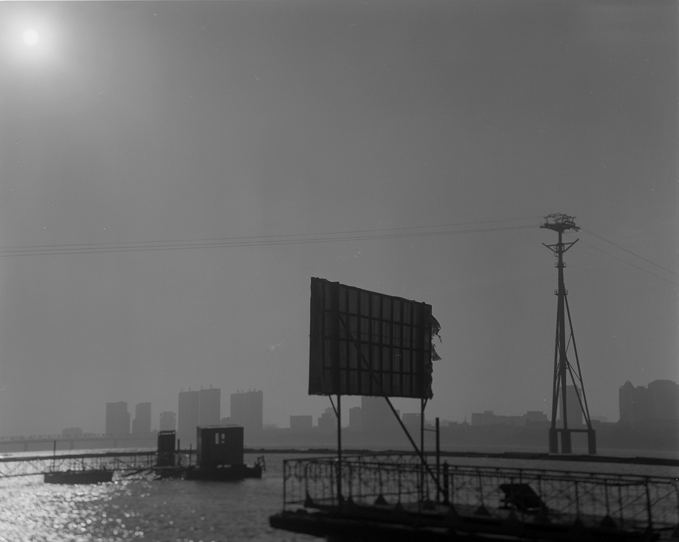 Sunrise on Sun Island. Harbin, China.Harbin. China. 4x5 Negative. 2009. 