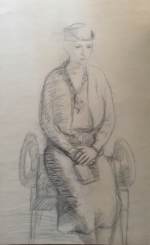 Рублёв Г.И. Портрет Евы. 1937