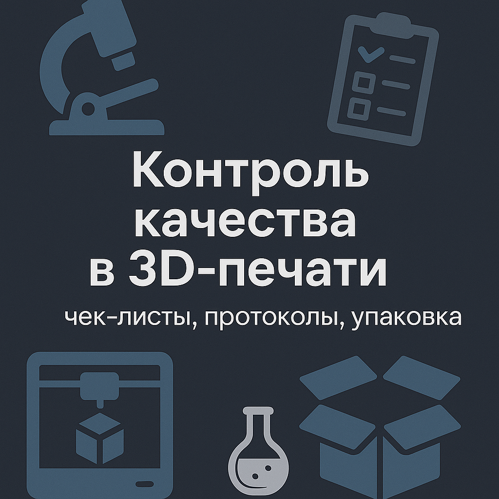 Контроль качества в 3D-печати: чек-листы, протоколы, упаковка
