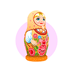 Надувная матрешка