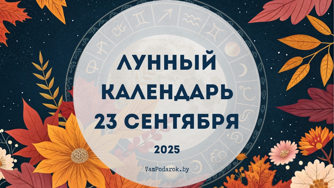 Лунный календарь на 23 сентября 2025 года – картинка