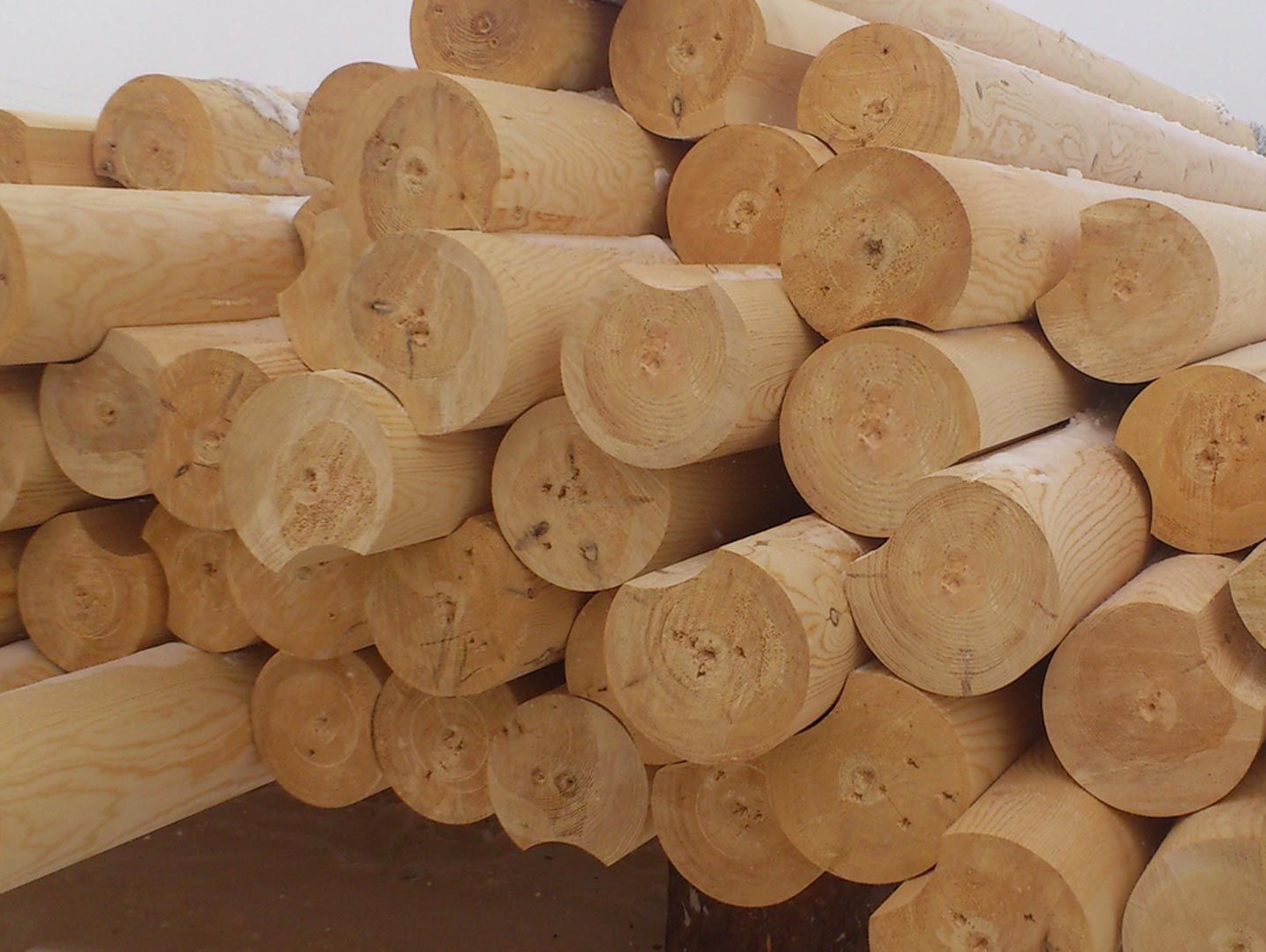 Оцилиндрованное бревно