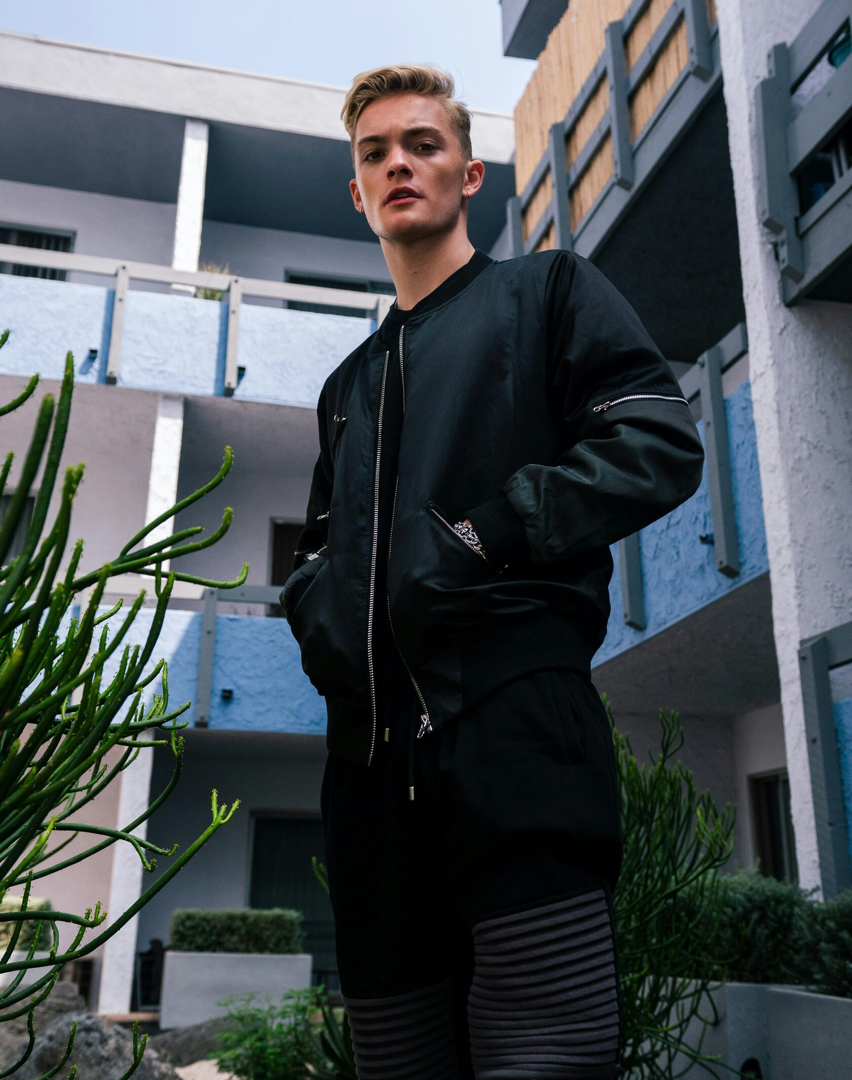 Minimalist Bomber Jacket — SORA STUDIO