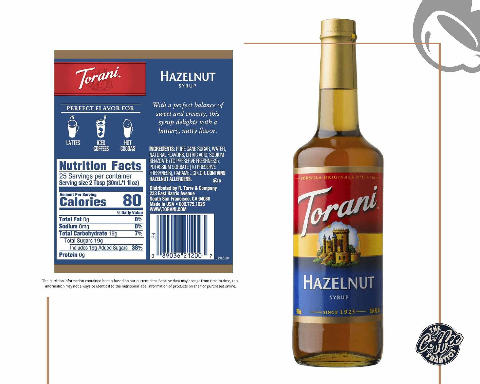 Torani syrup History Types of syrups Ingredients Where to buy