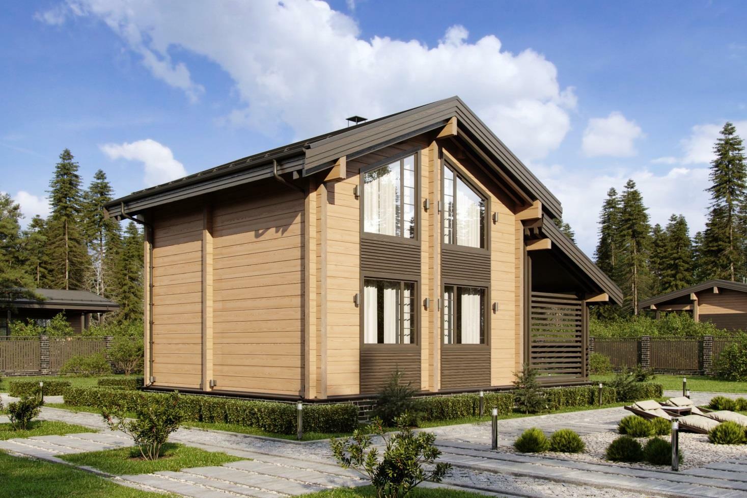 Гараж из бруса проект