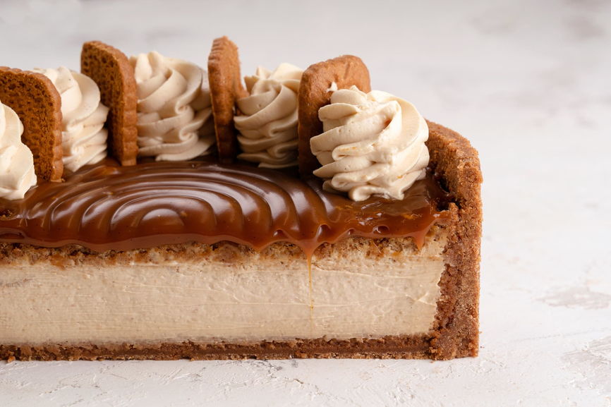 photo of speculoos cheesecake