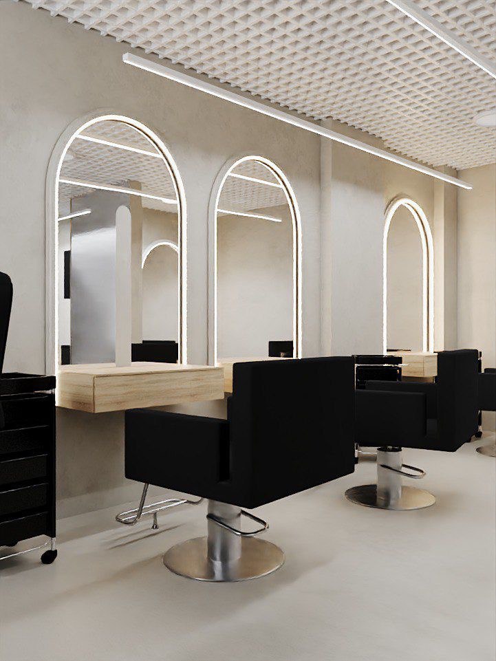 Фото дизайна салона красоты в современном стиле