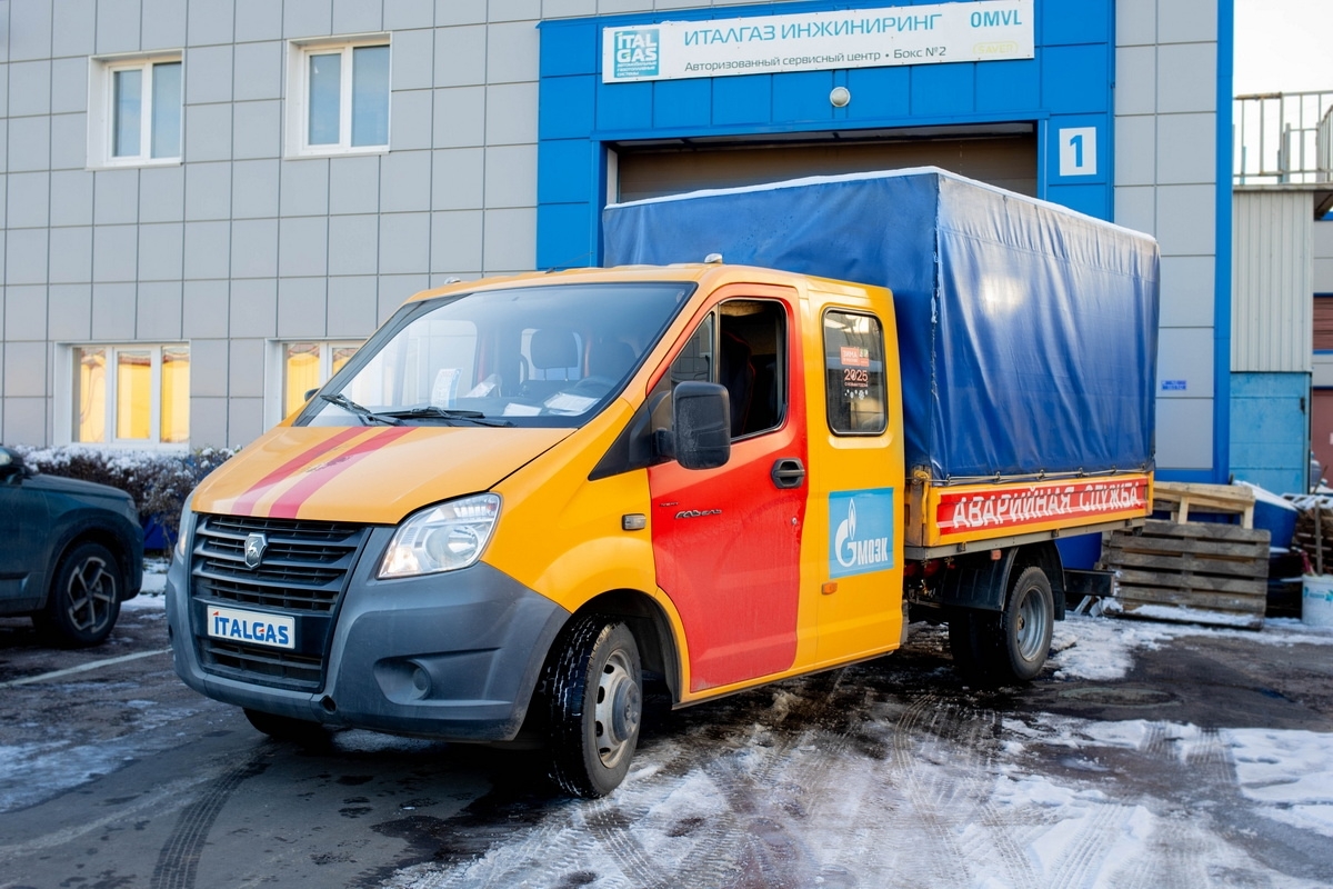 Газель (ГАЗ 278869) 2018 года с установленным премиальным итальянским метановым ГБО OMVL DREAM-4, три баллона, современное газовое оборудование