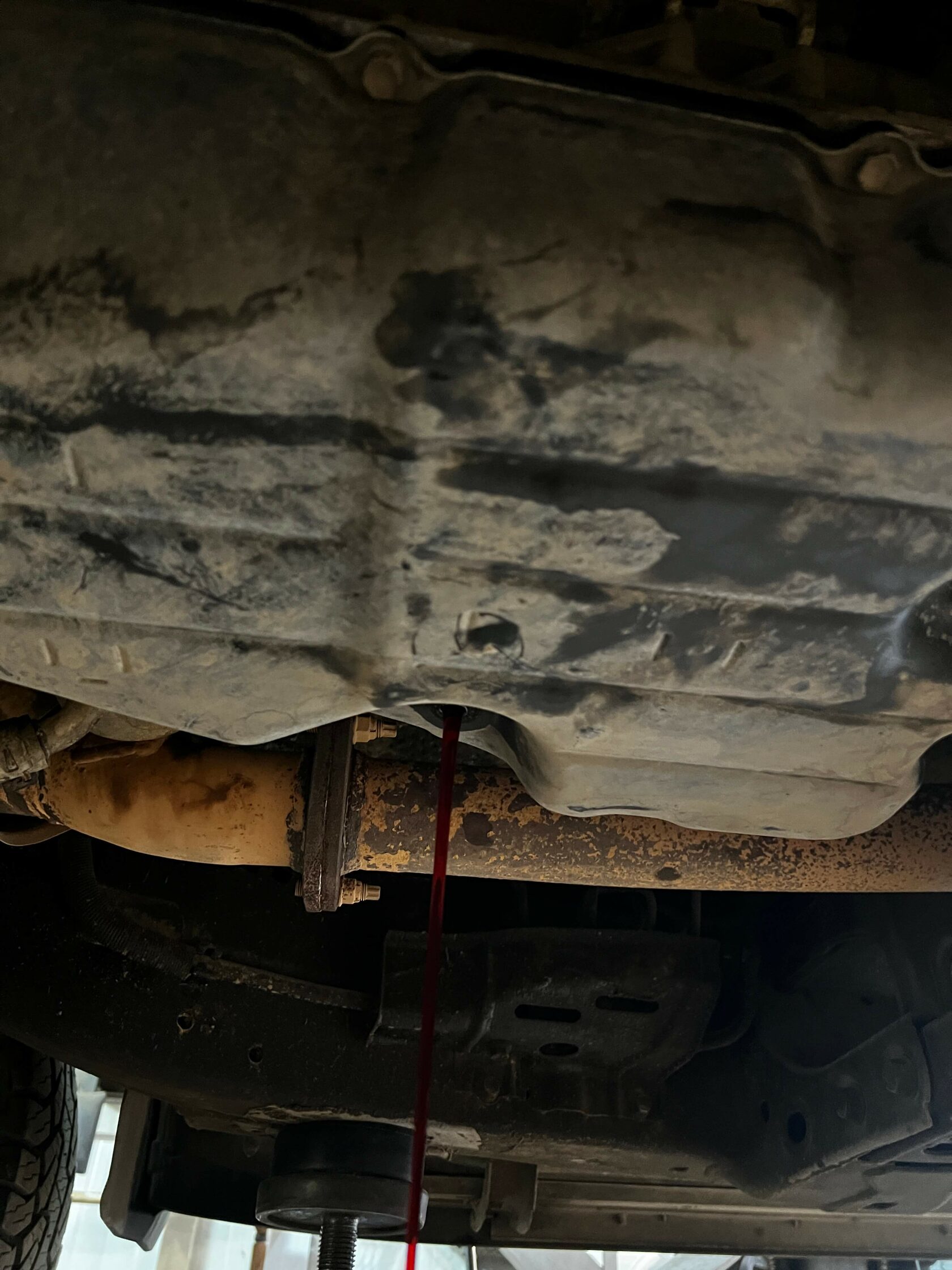 Выставление уровня масла