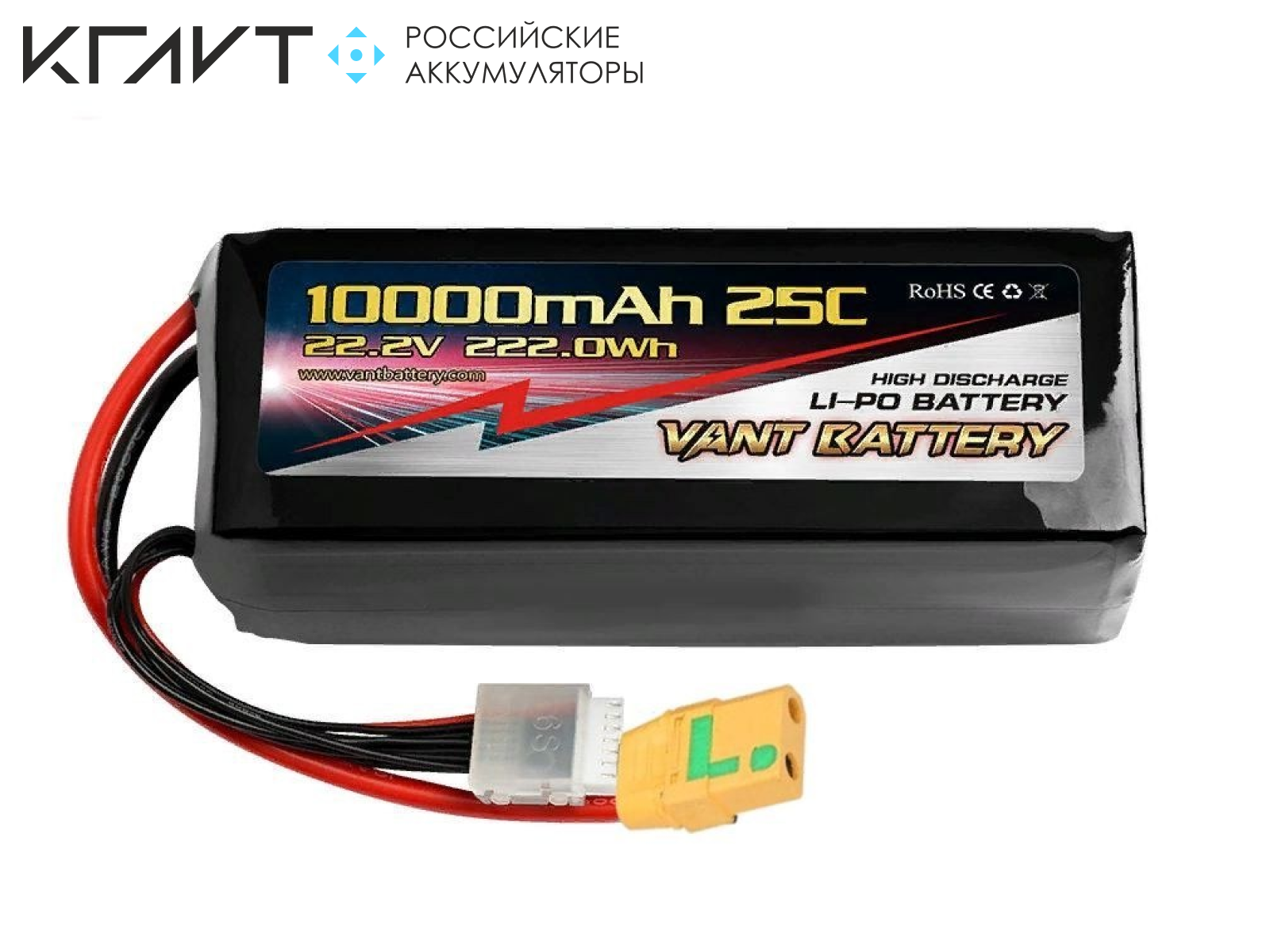 Аккумулятор Li-Po для FPV VANT 6S 10000