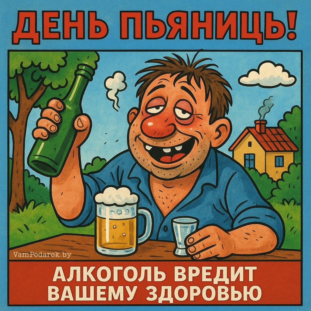 20 мая – Международный день пьяницы - открытка