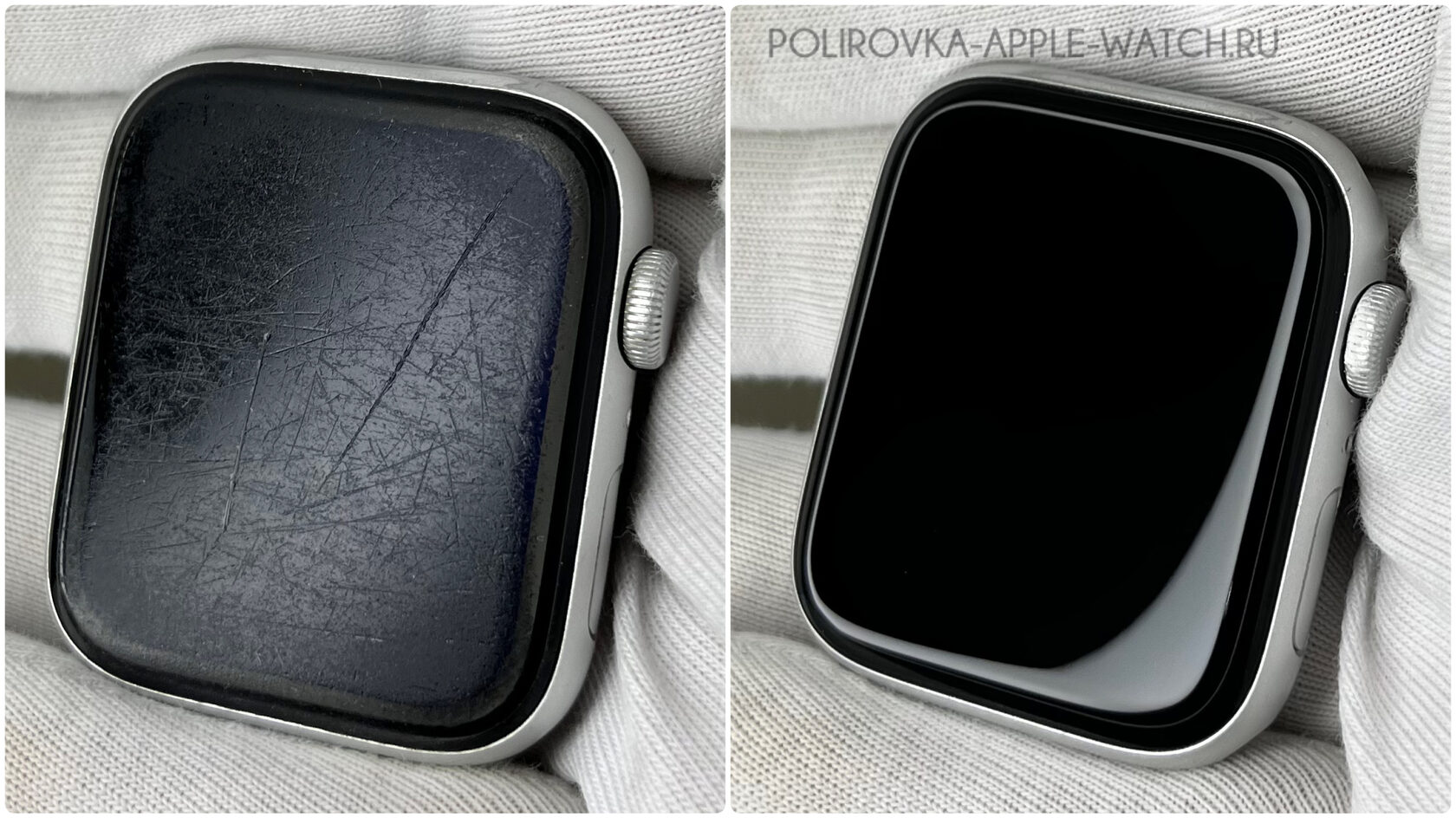 Полировка экрана Apple Watch в Москве l Сделаем за час!