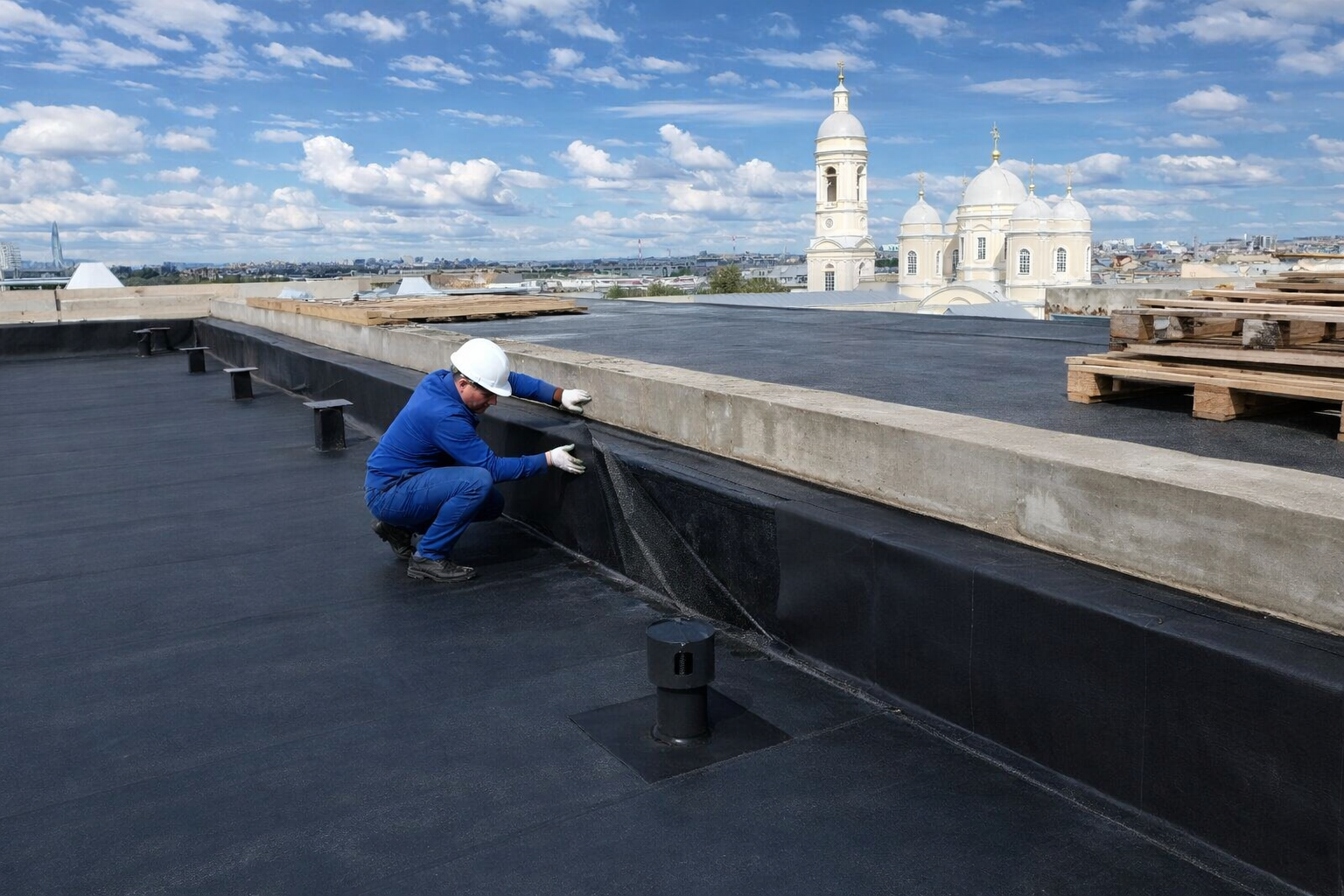 Плоская кровля