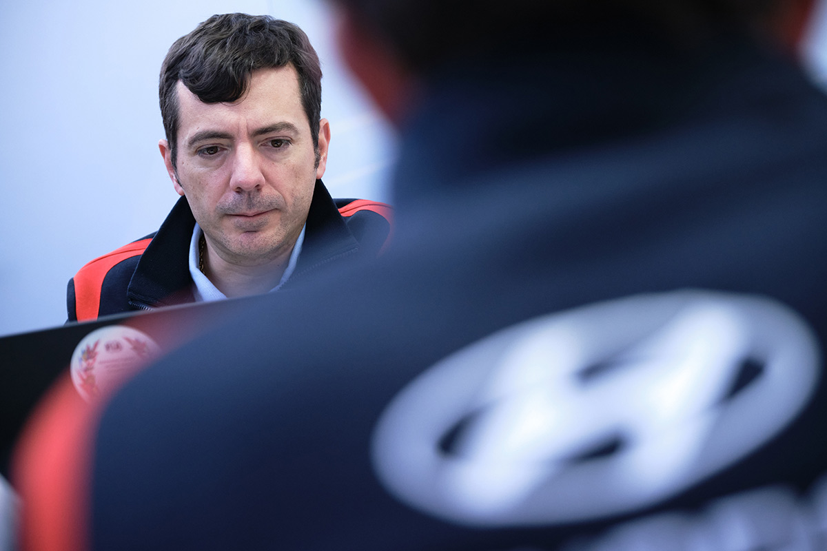 Заместитель руководителя Hyundai Motorsport Жюльен Монсе, ралли Монте-Карло 2022