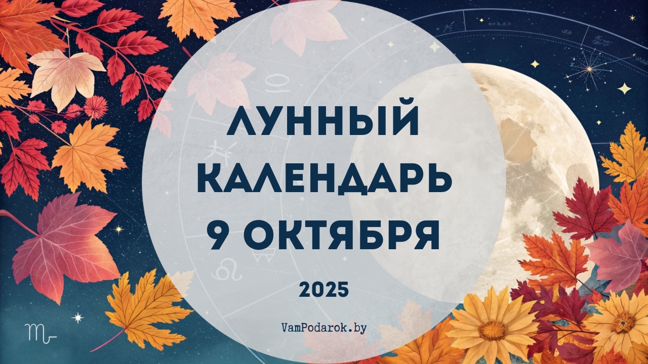 Лунный календарь на 9 октября 2025 года