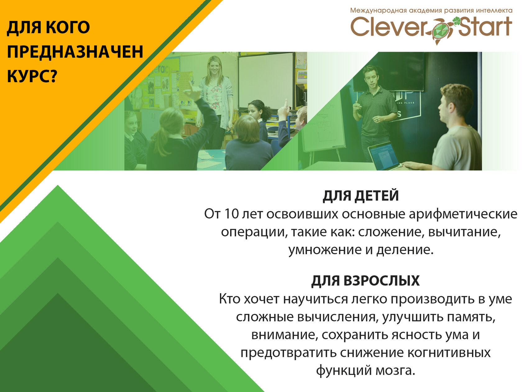 CleverStart: Метальная арифметика для педагогов. Онлайн-курс обучения.