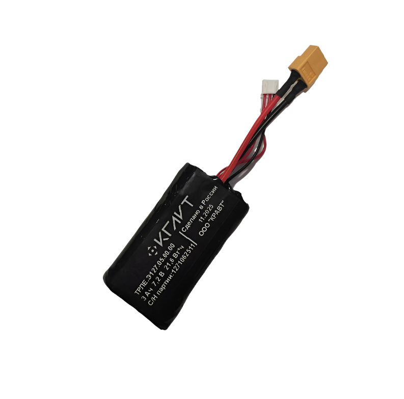 RU АКБ для FPV очков 3000 mAh Химия РФ (СТ-1)