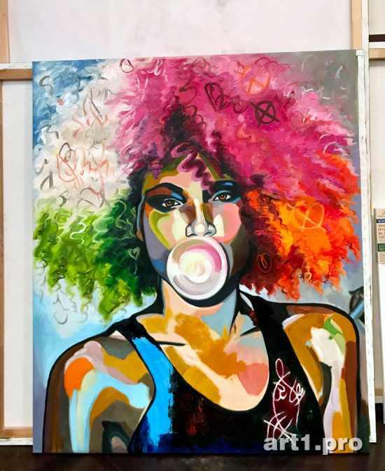 африканка картина маслом, большие картины, картины купить