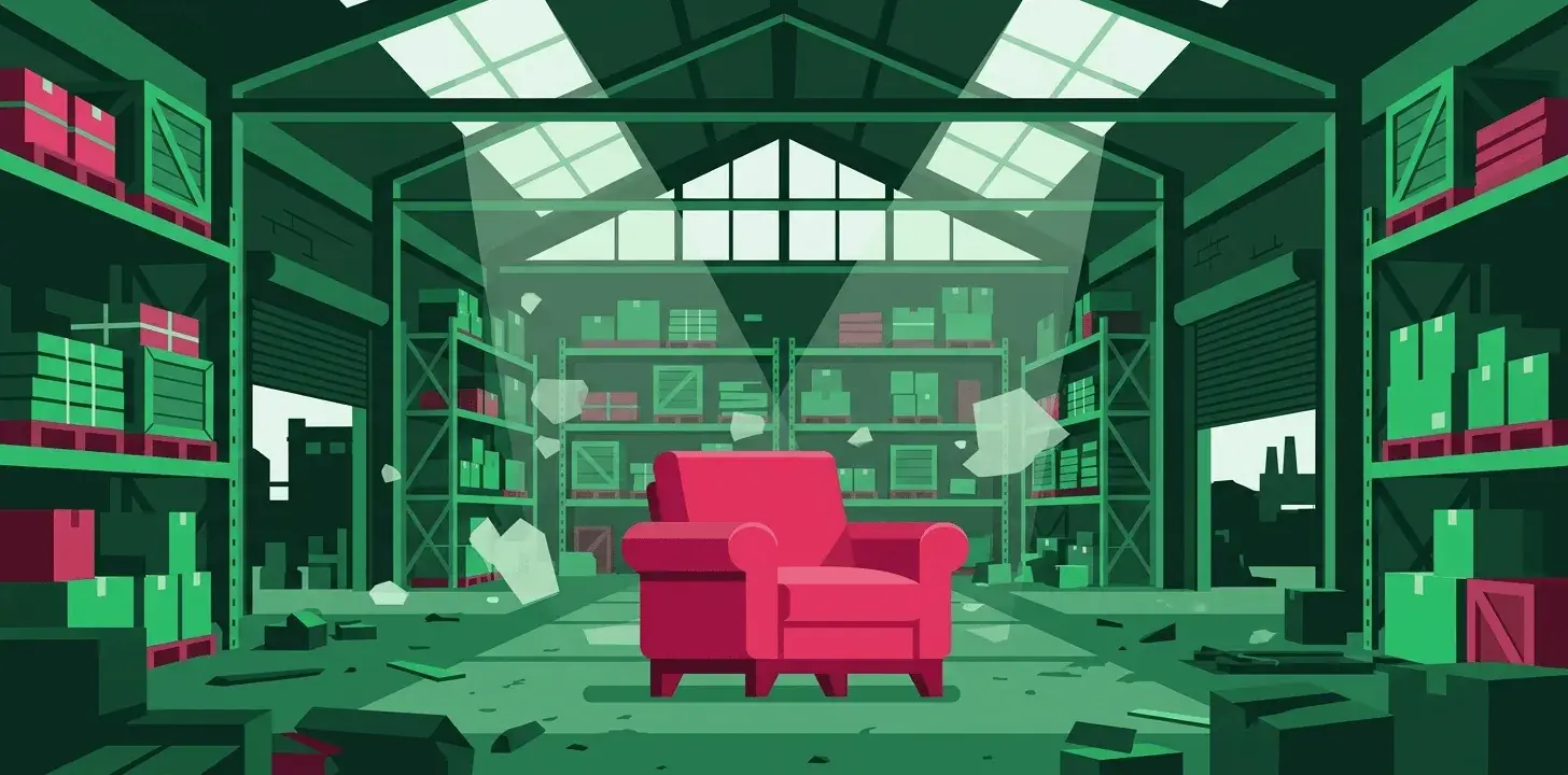 3D-иллюстрация курьера на скутере