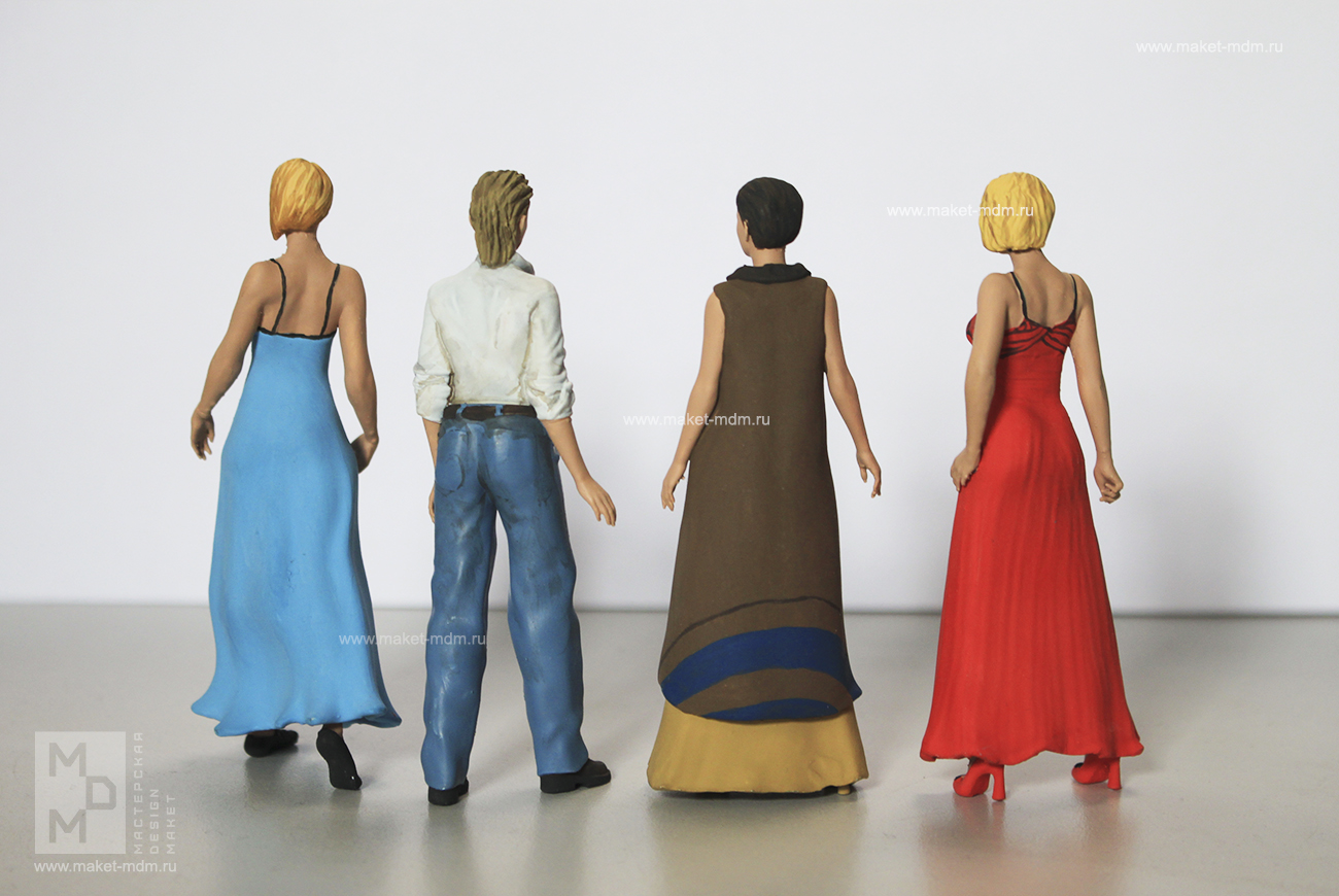 Фигуры для макета в масштабе 1:20