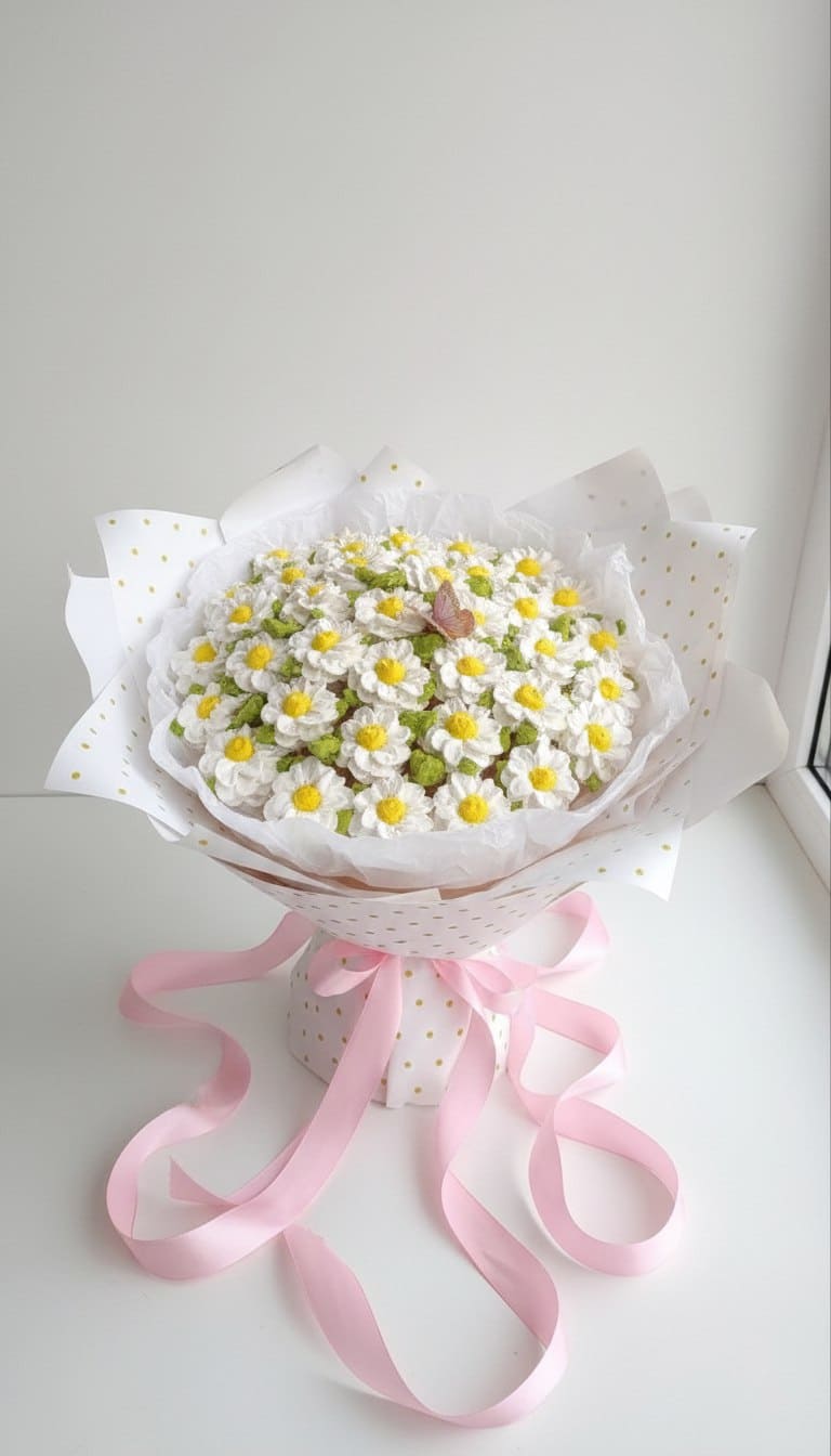 Букет из зефира в диаметре 30 см 2