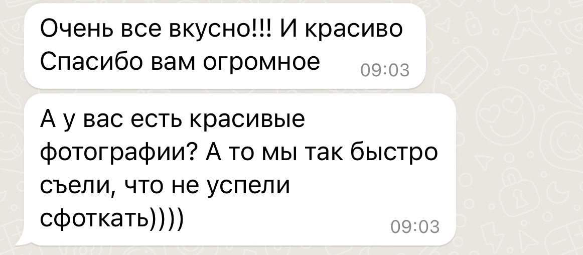 Отзыв о десертах премиум класса 