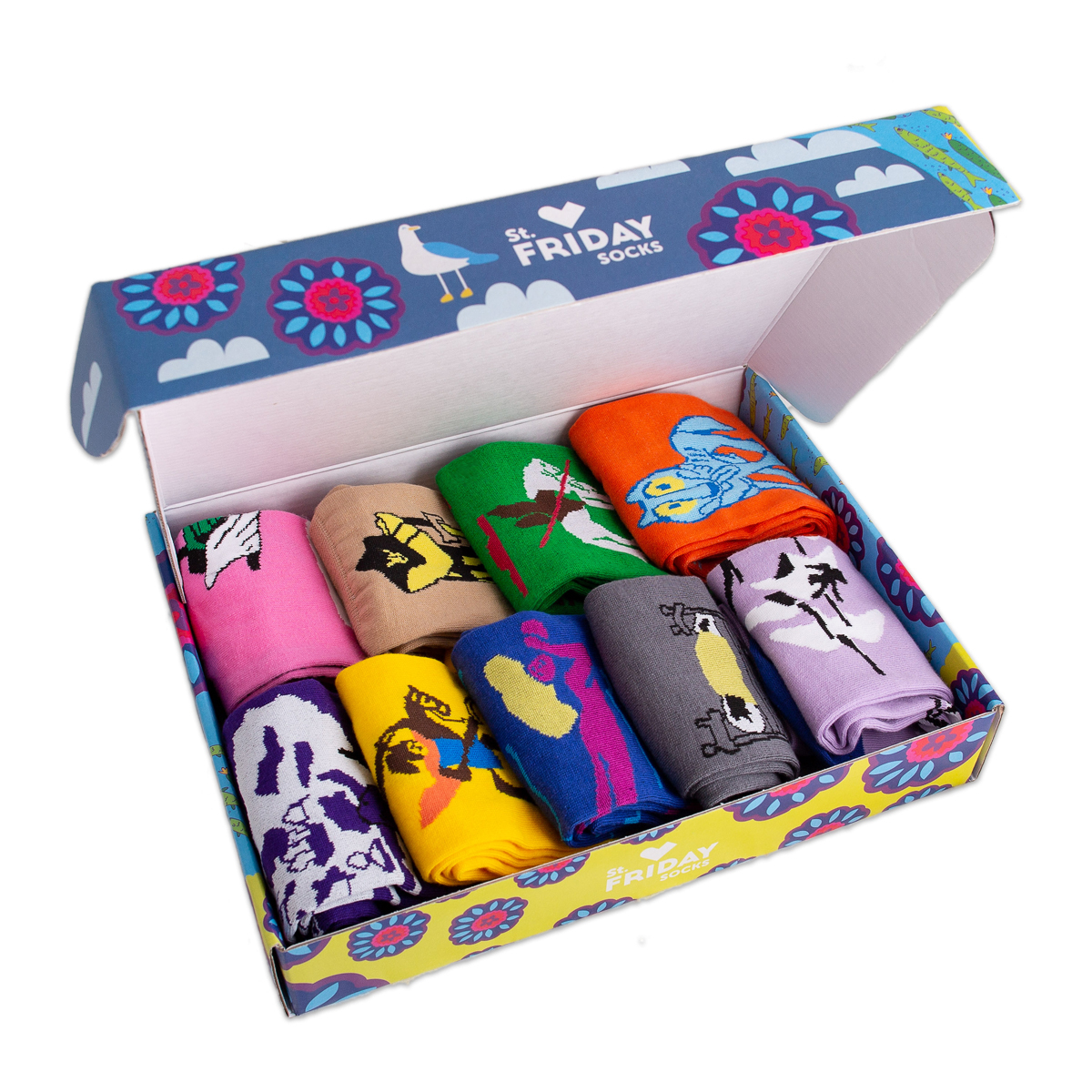 носки в металлической коробке