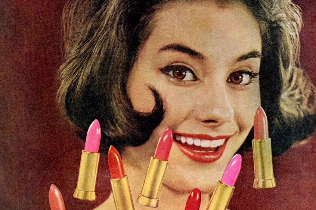 Реклама помады Cutex 1961