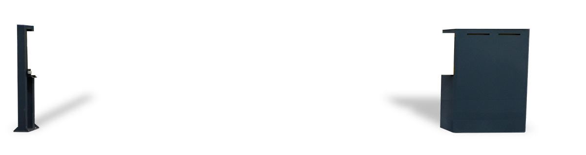 Столб и тумба откатного шлагбаума Forza