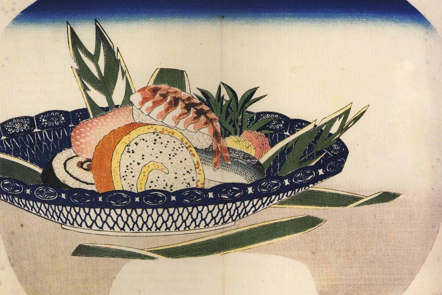 Рисунок макизуши и нигири 1797–1858 годы