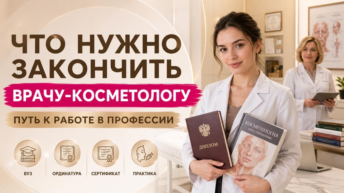 Что нужно закончить, чтобы работать врачом-косметологом