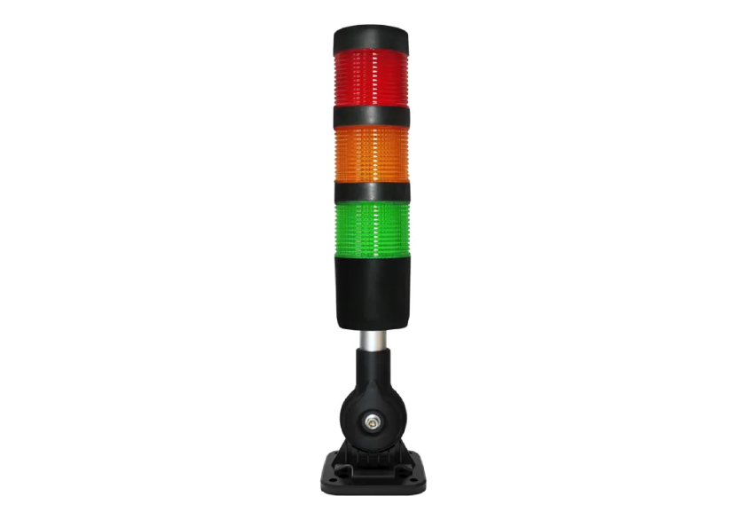 Колонна светосигнальная, 3 цвета (зеленый, желтый, красный), кронштейн поворотный 90°, 24в, M4F-3ABT-60