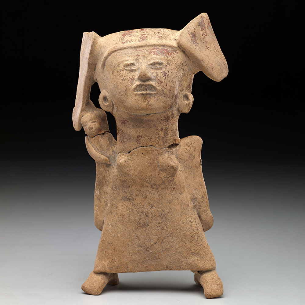 Небольшая упрощенная статуэтка. Веракрус, 300-700 гг. н.э. Коллекция The Dallas Museum of Art.