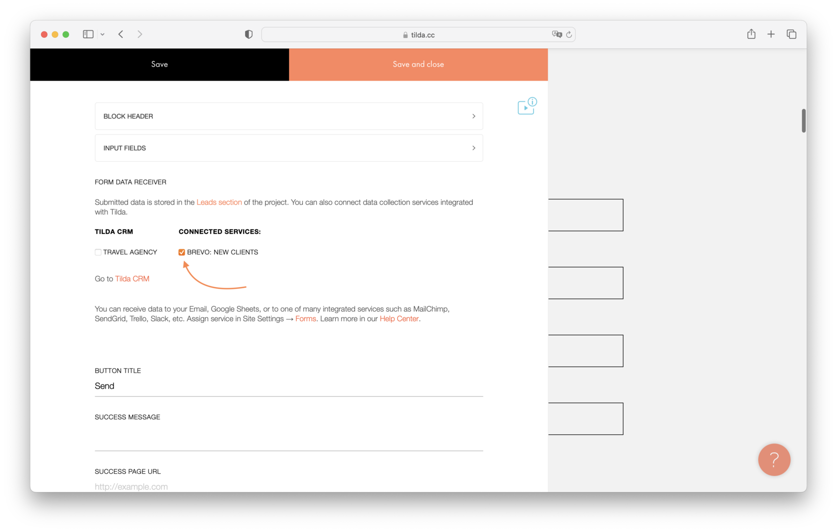 How To Add Contacts To Brevo Mailing Lists Tilda Help Center