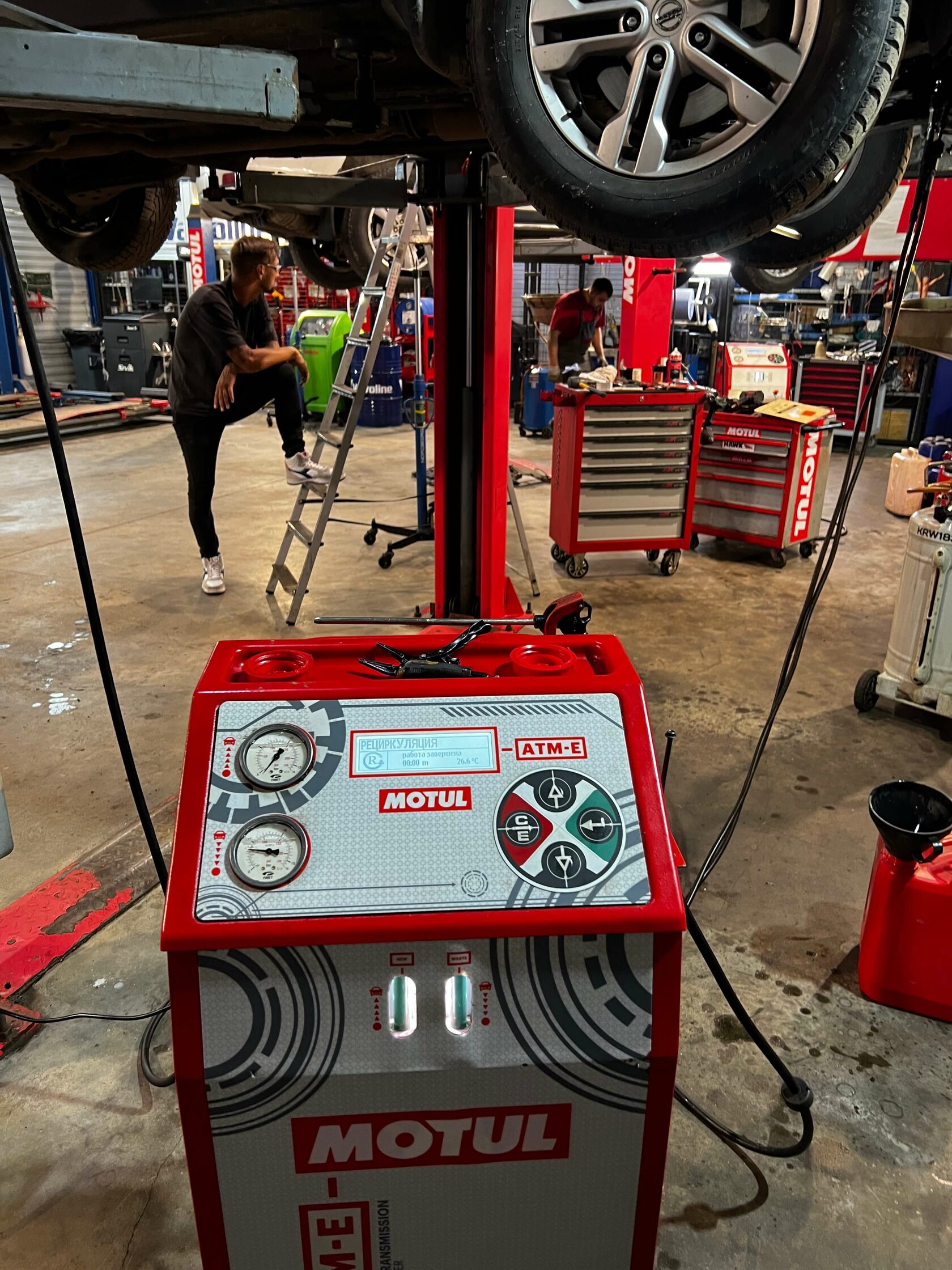 Результат замены масла в Nissan