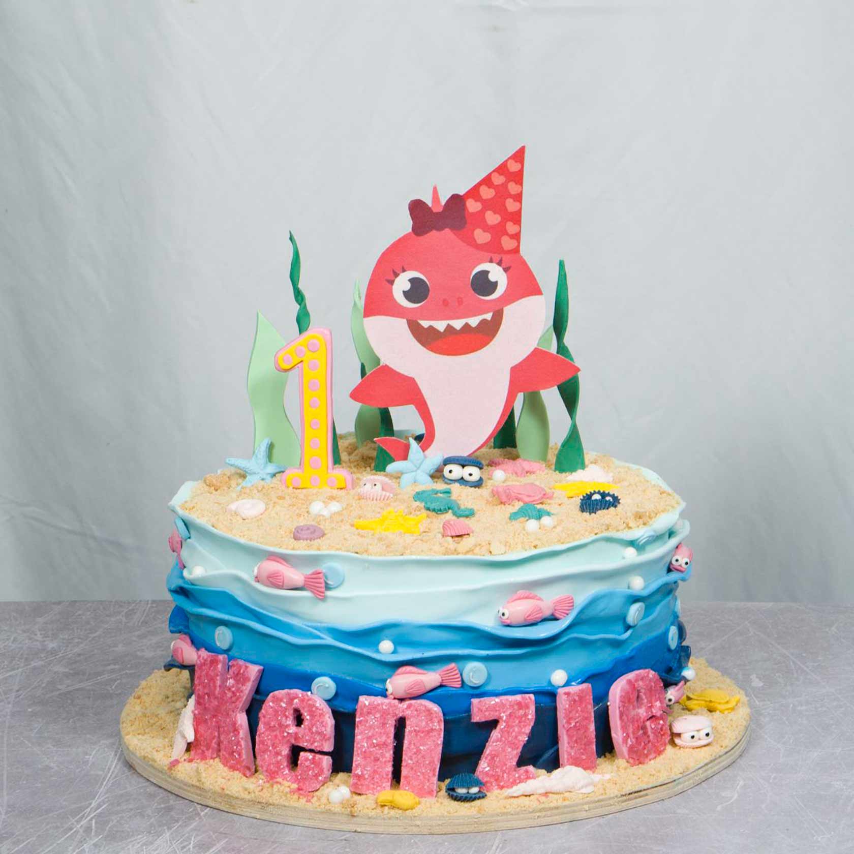 Pink Baby Shark Cake Pink Baby Shark Cake