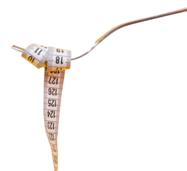 Мерная лента на вилке