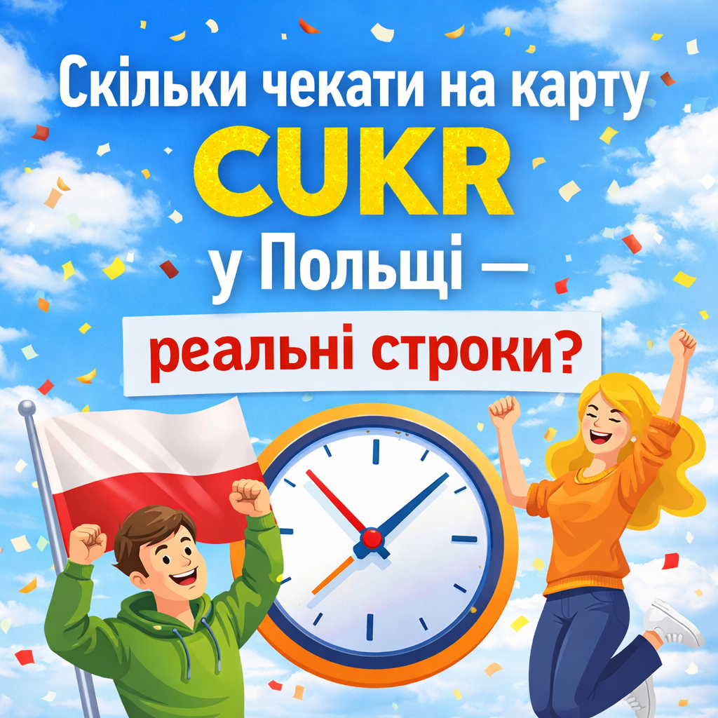 Скільки чекати на карту CUKR у Польщі