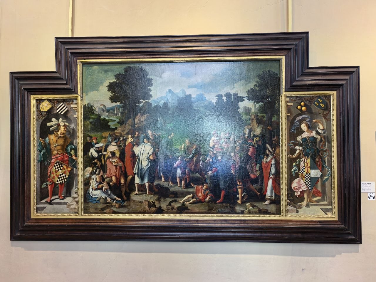 Лукас ван Лейден (1489/1494 – 1533). «Исцеление иерихонского слепца», триптих. 1531. Поступление 1772, собрание Кроза, Париж. Зал 344