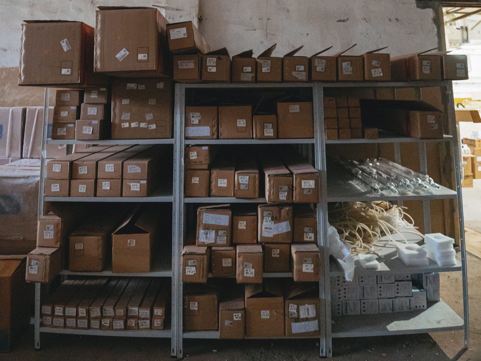 Стеллаж со всеми комплектующими