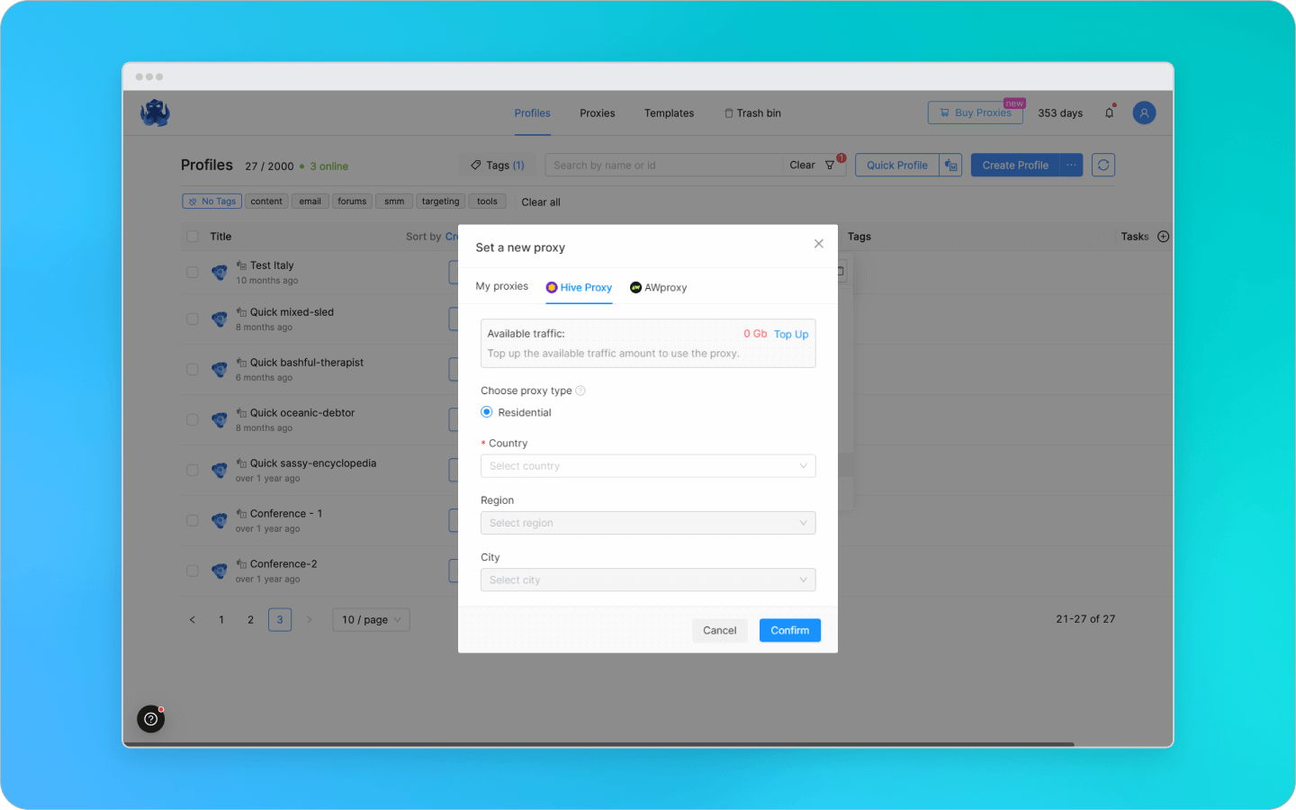 How to create multiple twitter accounts and manage them octo browser