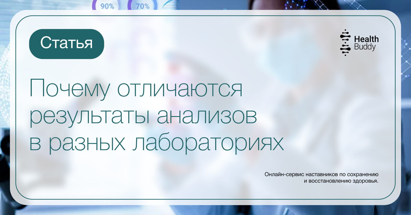 Почему отличаются результаты анализов в разных лабораториях - Health Buddy.