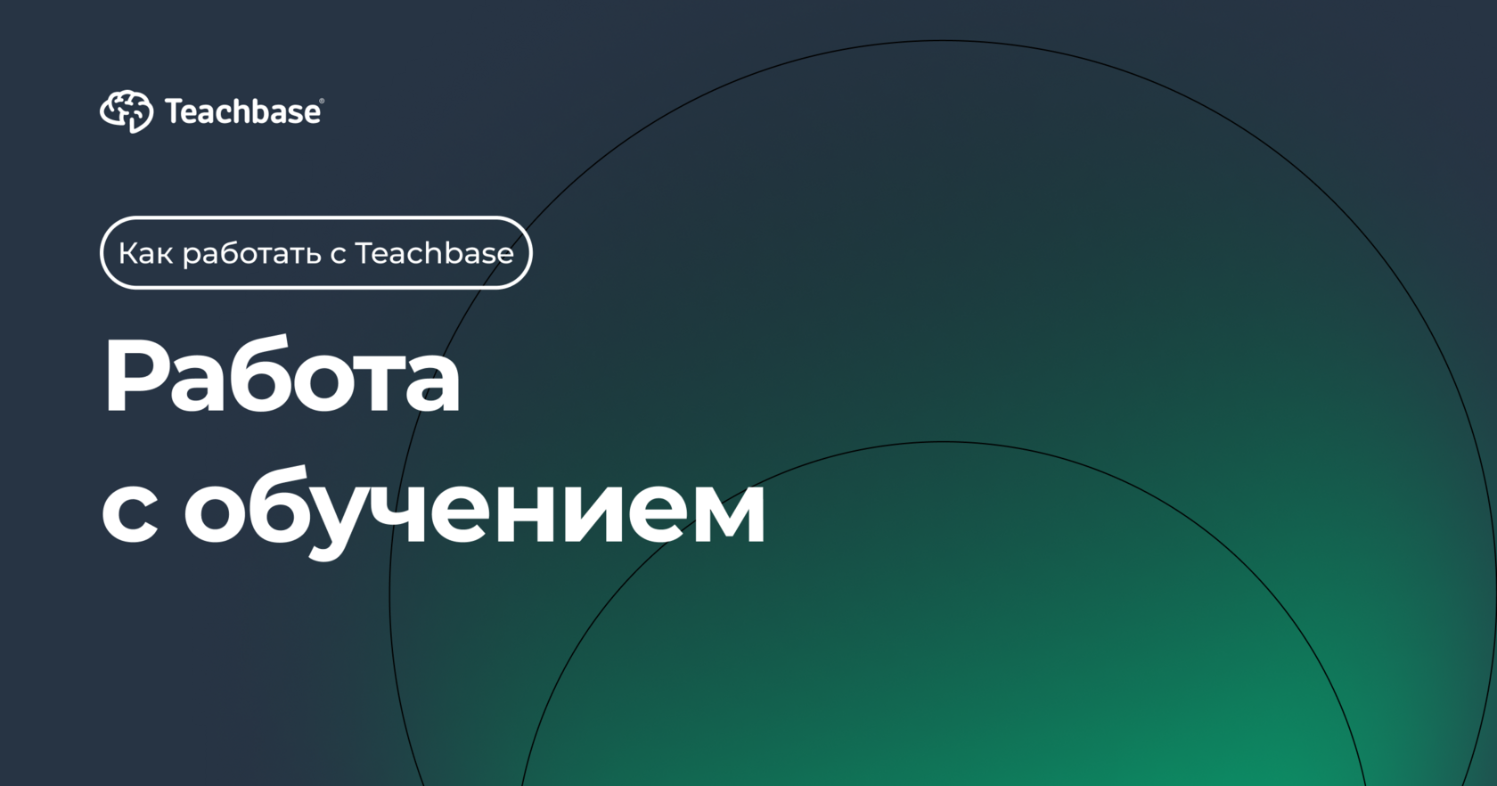 Работа с обучением