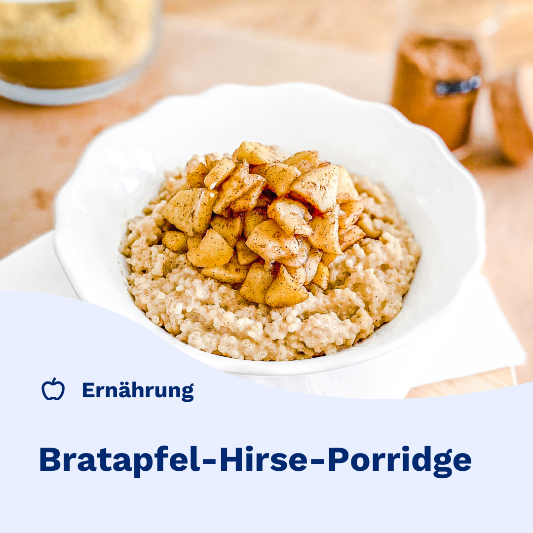 Bratapfel-Hirse-Porridge