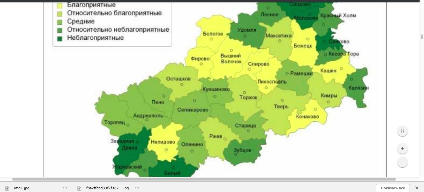 Тверская область весьегонск карта